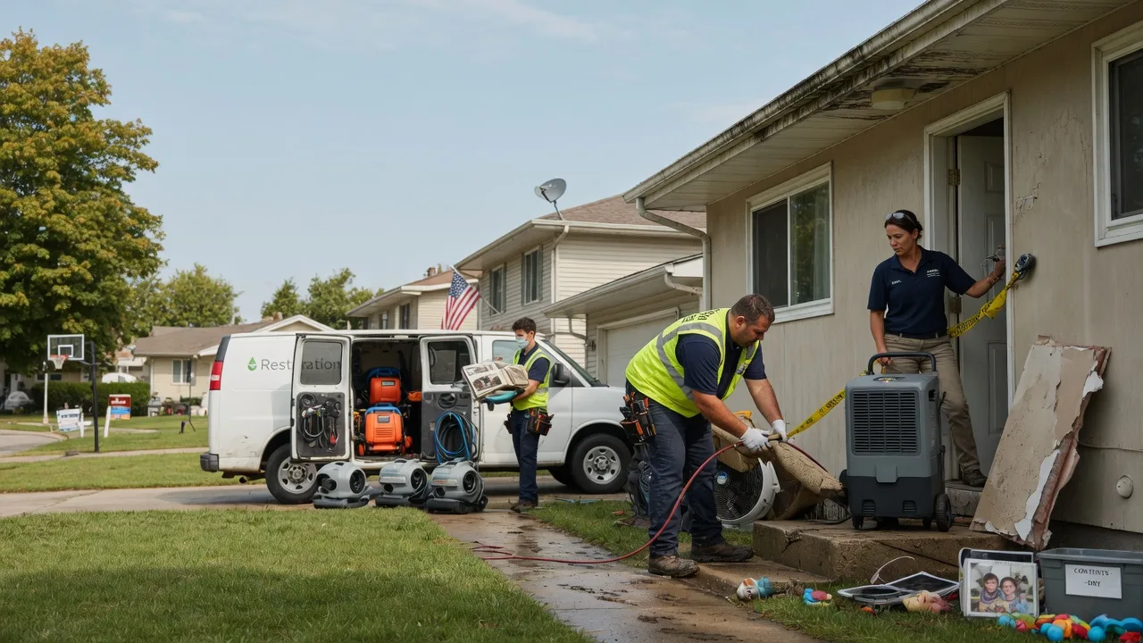 Water Damage Restoration in Bone Gap, IL near me